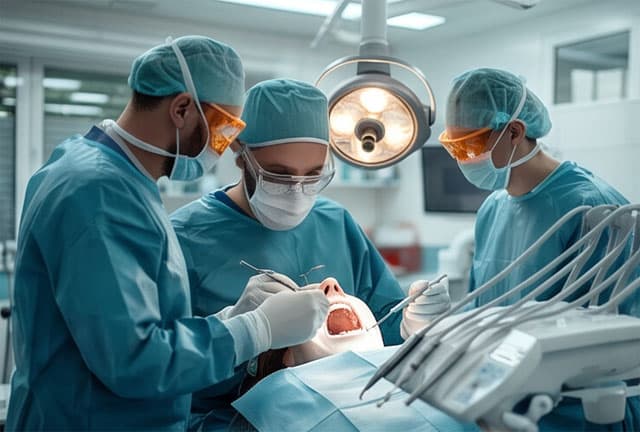 Cirugía oral en la clínica dental Dr. Godino de Alcorcón